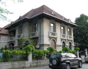 Old Manor from the beginning of 20th century in Bucharest, Romania - typical Romanian architecture