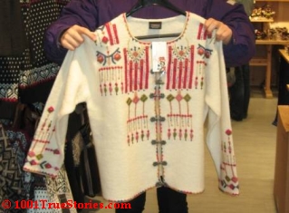 The Norwegian handmade, woolen cardigan jacket in my Ask And It Is Given story
